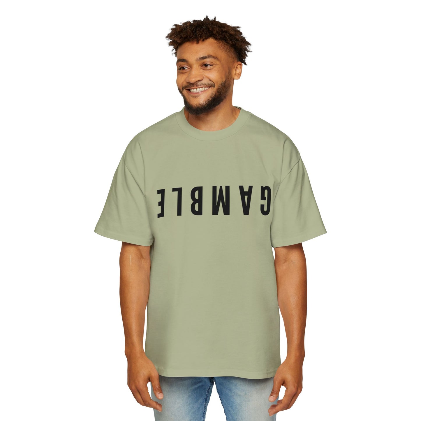"Long Walks in the Big Blind" Lite Men's Oversized Tee