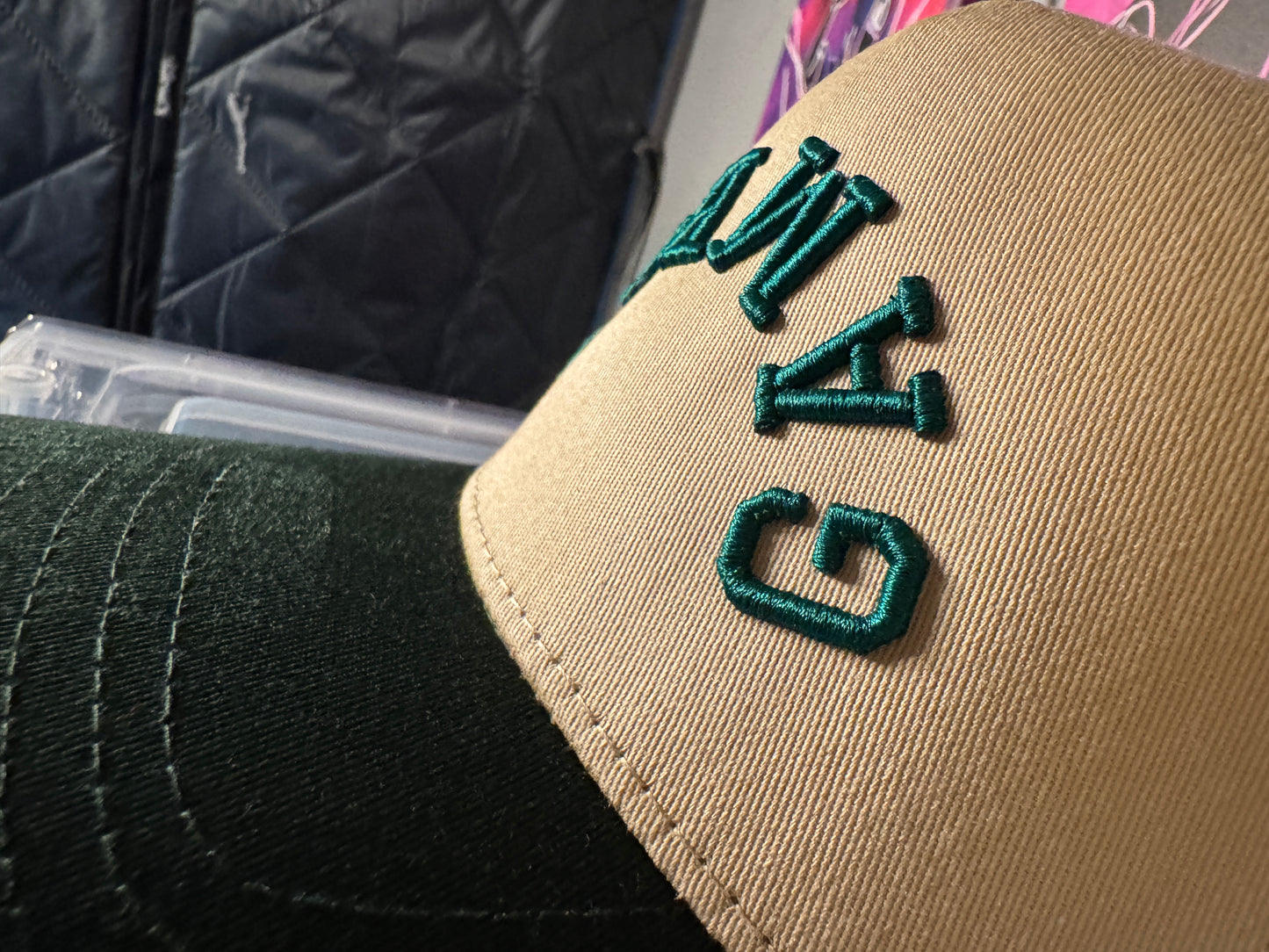 3D Puff Gamble Green RV Cap