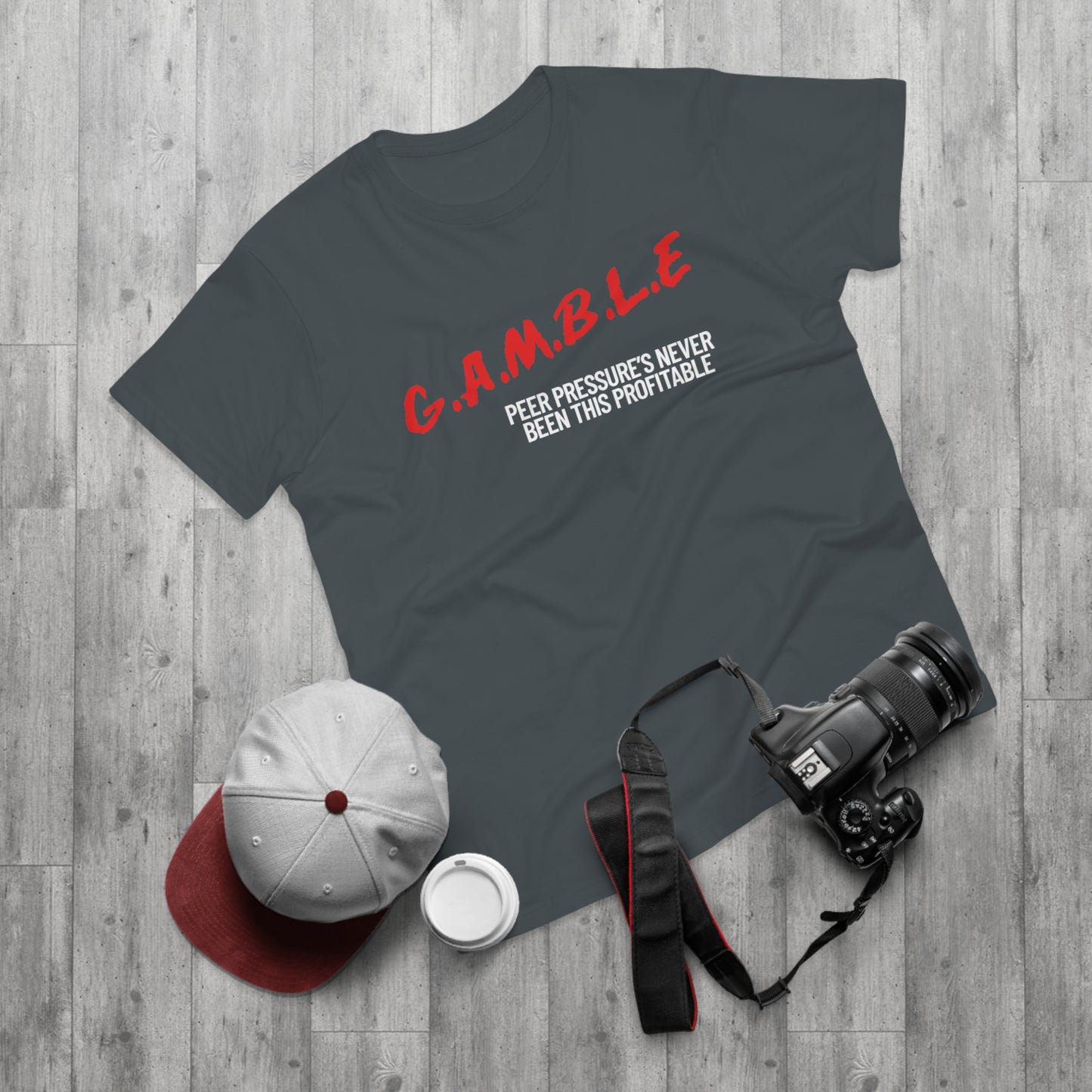 GAMBLE Men’s T-Shirt - Profitable Pressure - Casual Gaming Apparel