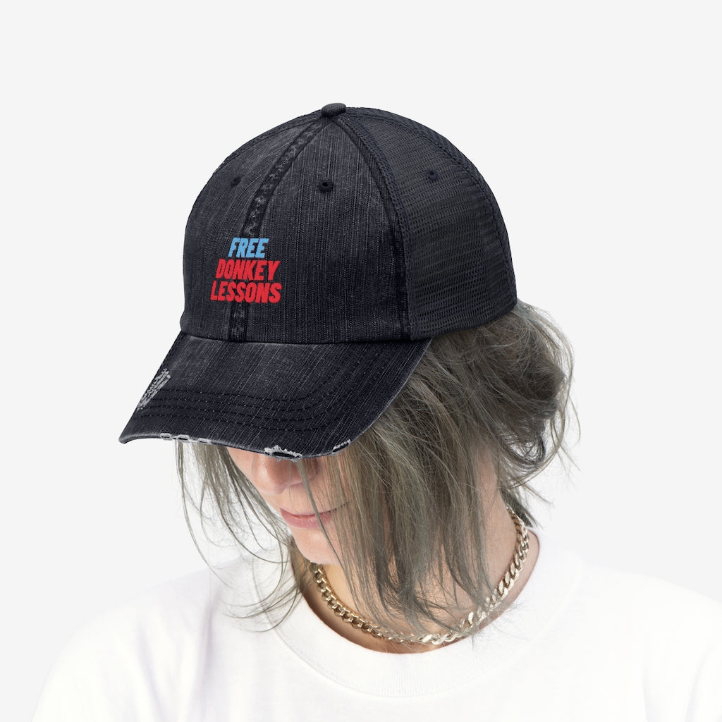 Poker Trucker Hat "Free Lessons"