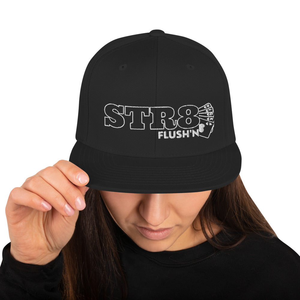 Straight Flushing Snapback Hat