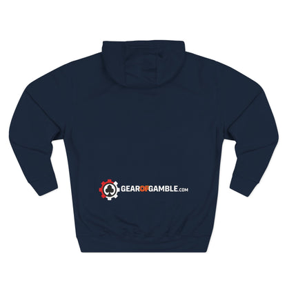 Big Rake Logo Fleece Hoodie — 'The Rake' Garden Tool Graphic Pullover