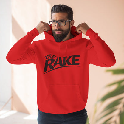 Big Rake Logo Fleece Hoodie — 'The Rake' Garden Tool Graphic Pullover