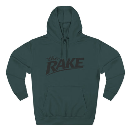 Big Rake Logo Fleece Hoodie — 'The Rake' Garden Tool Graphic Pullover