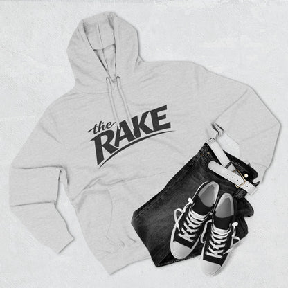 Big Rake Logo Fleece Hoodie — 'The Rake' Garden Tool Graphic Pullover