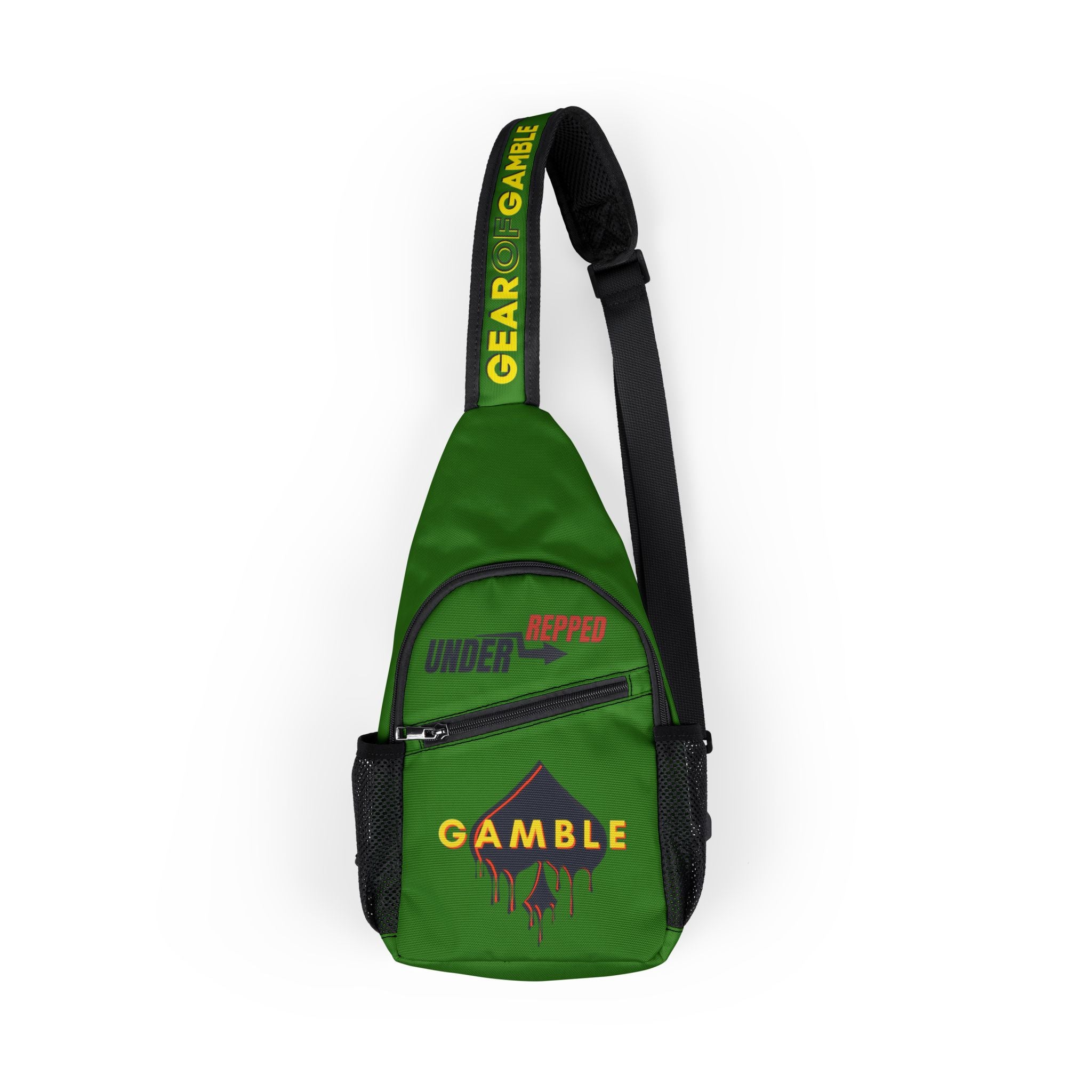 Green Gamble Chest Bag