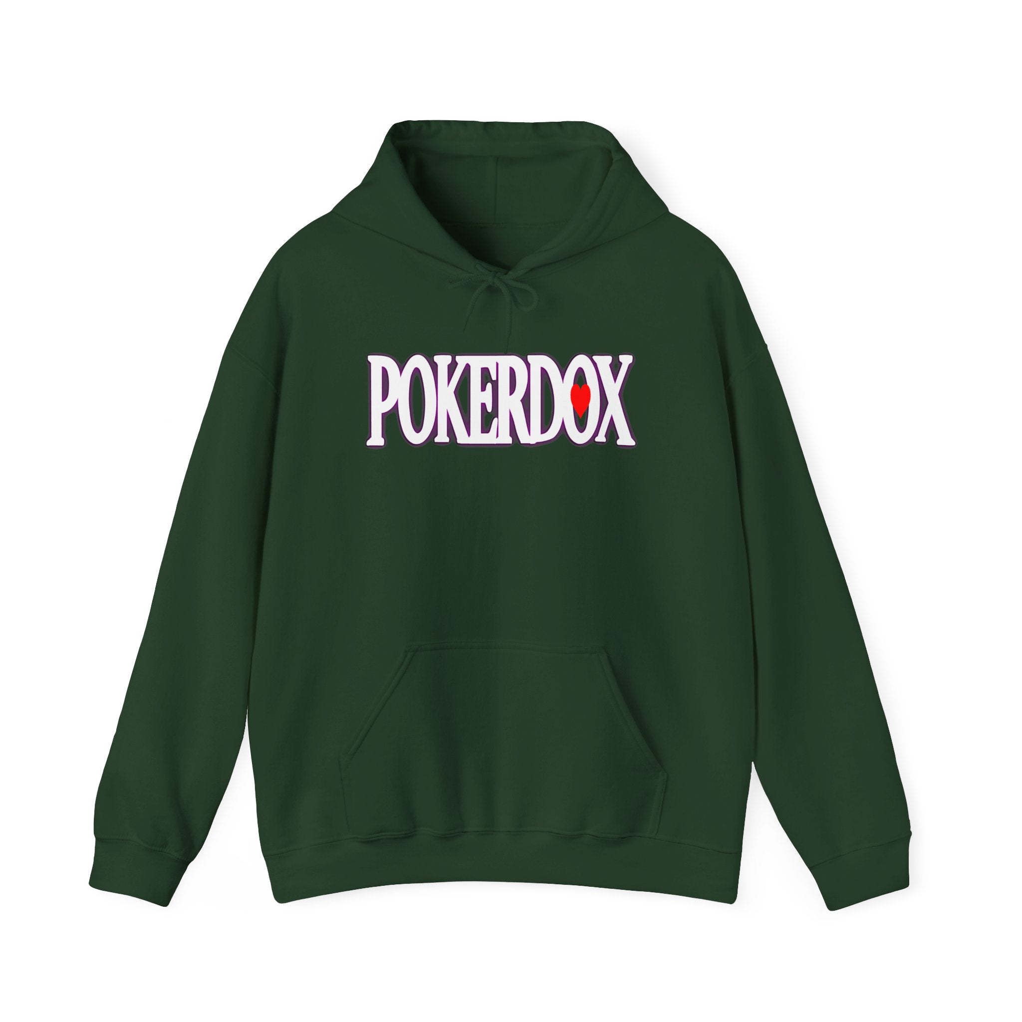 Pokerdox Crew Hoodie – Urban Graphic Hoodie Featuring Pokerdox Logo & Character Collage