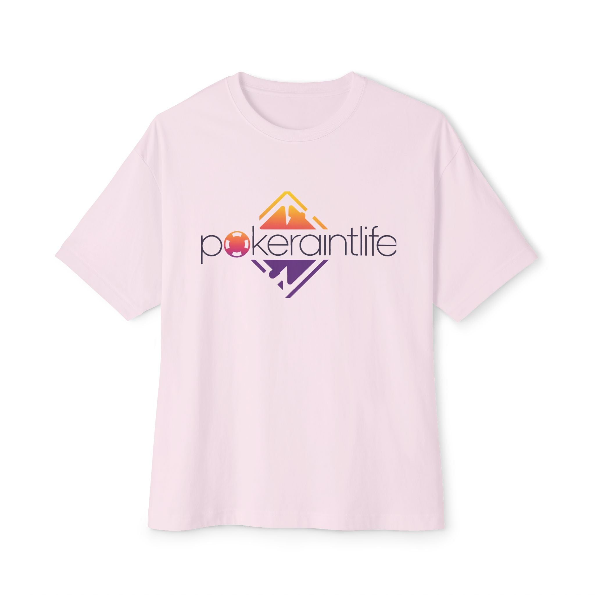 Poker Ain't Life Graphic Tee — Retro Gradient Logo T‑Shirt