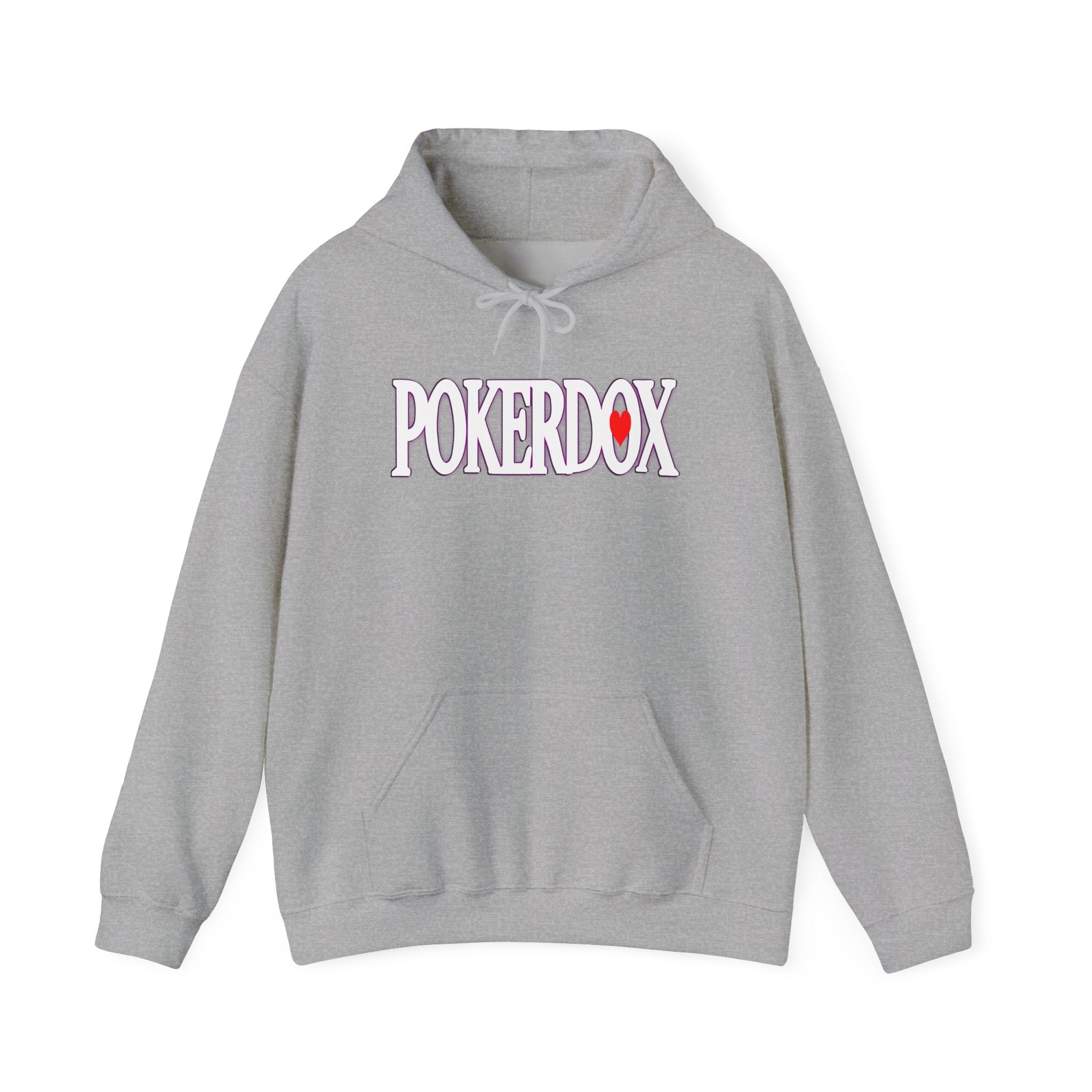 Pokerdox Crew Hoodie – Urban Graphic Hoodie Featuring Pokerdox Logo & Character Collage