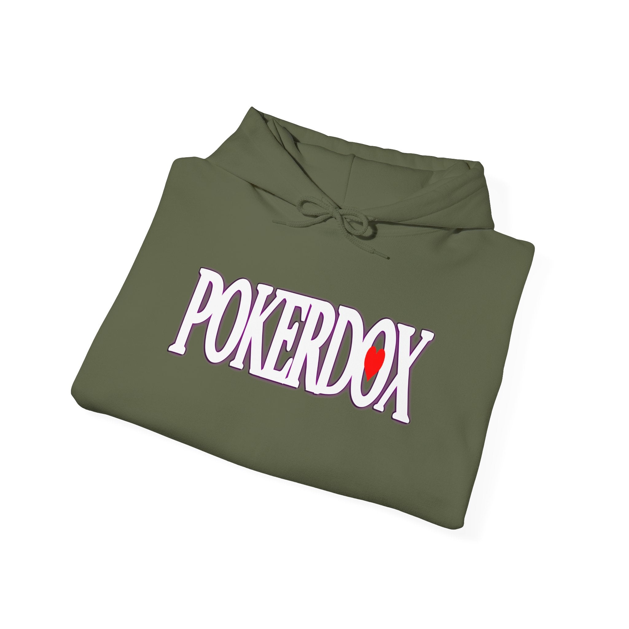 Pokerdox Crew Hoodie – Urban Graphic Hoodie Featuring Pokerdox Logo & Character Collage
