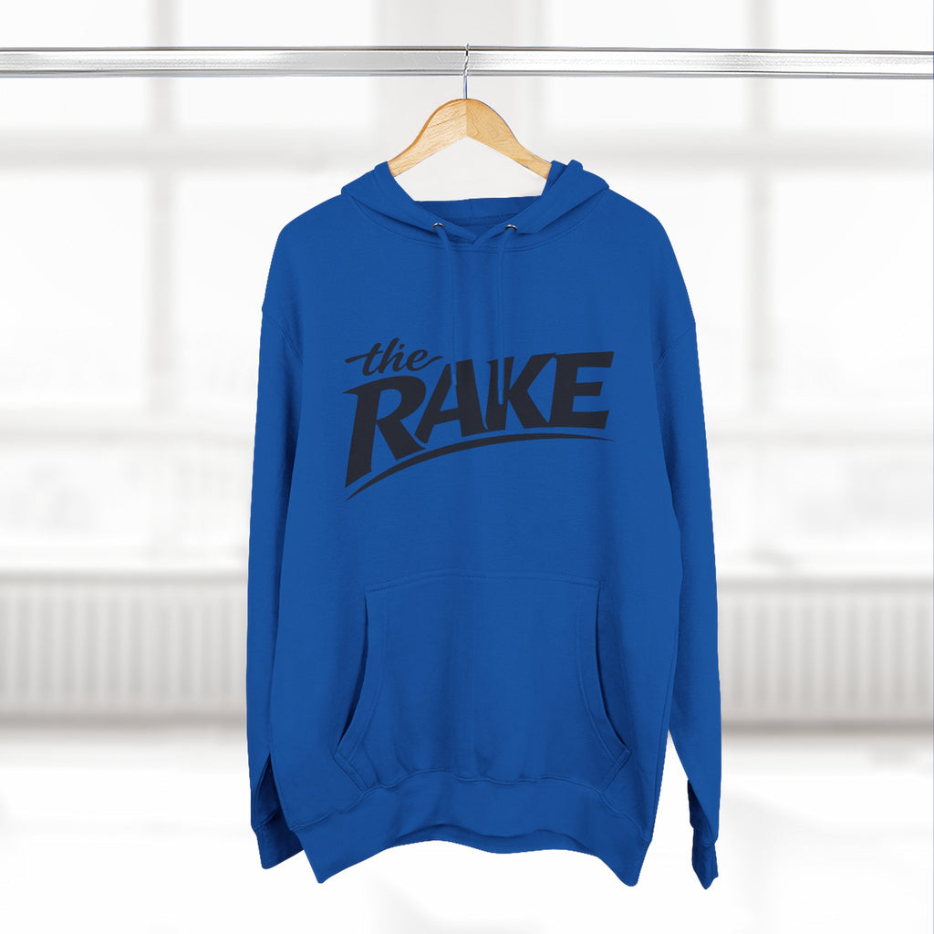 Big Rake Logo Fleece Hoodie — 'The Rake' Garden Tool Graphic Pullover