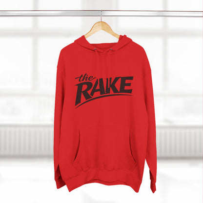 Big Rake Logo Fleece Hoodie — 'The Rake' Garden Tool Graphic Pullover