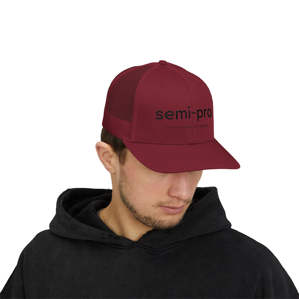 Semi-Pro Snapback Trucker Cap - Gambler & Degenerate Style