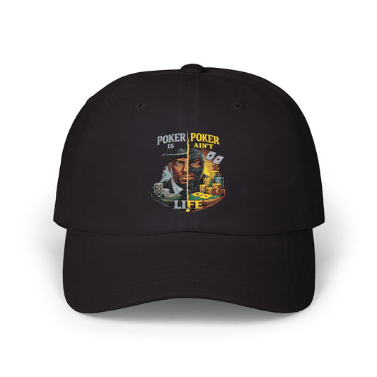 Camo "Poker Ain't Life" Classic Dad Cap — Vintage Card Player Hat