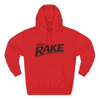 Big Rake Logo Fleece Hoodie — 'The Rake' Garden Tool Graphic Pullover