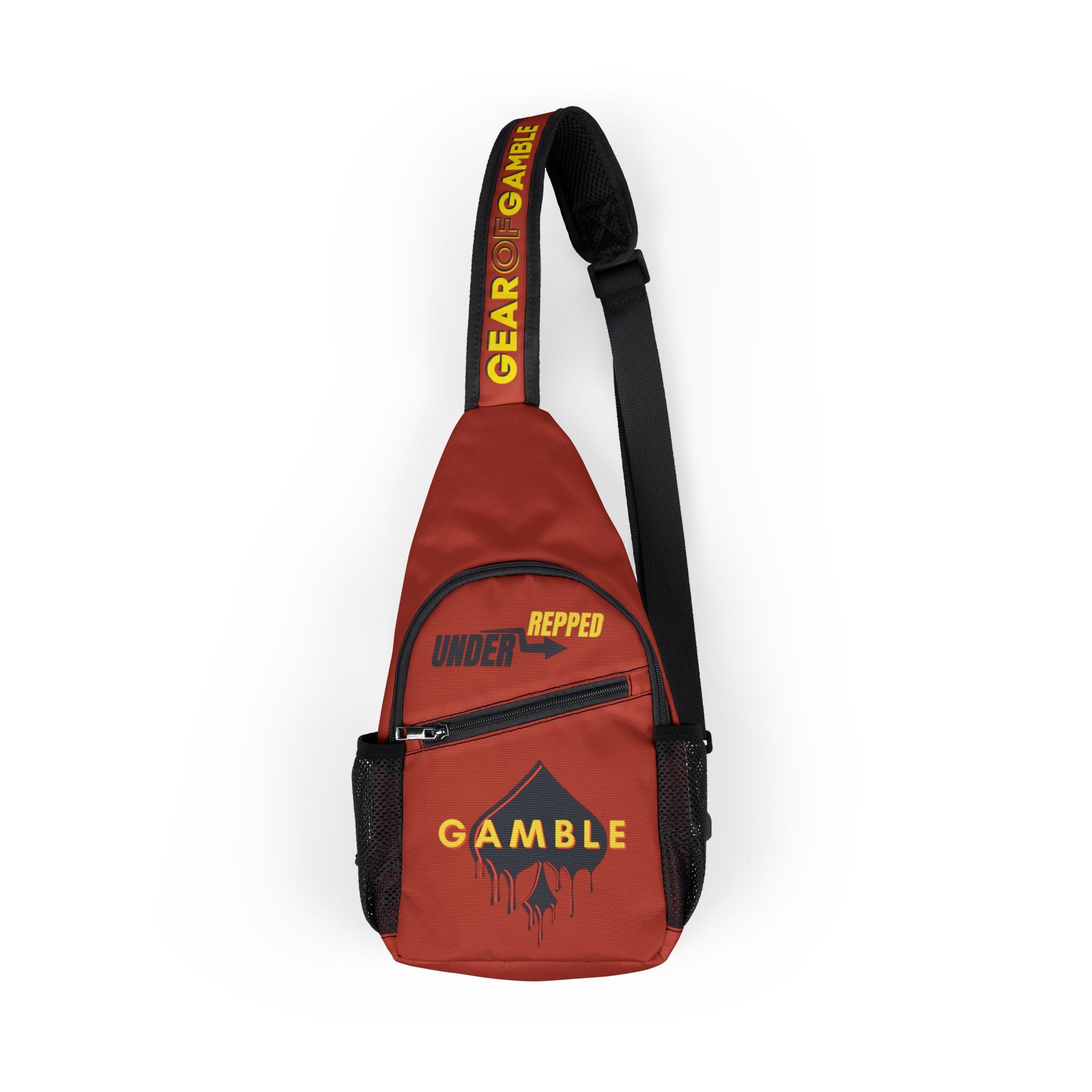 Red Gamble Chest Bag - Customizable