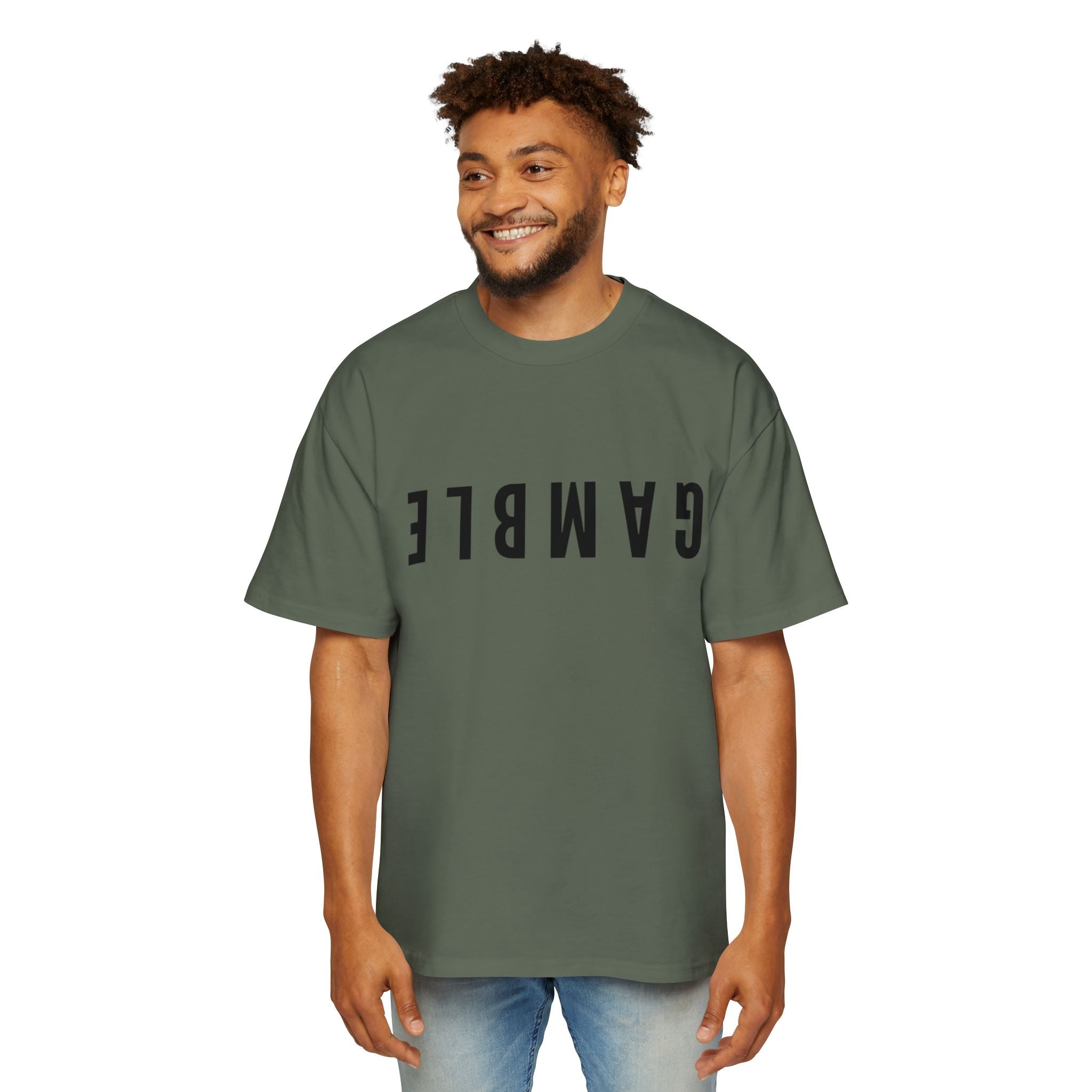 "Long Walks in the Big Blind" Lite Men's Oversized Tee