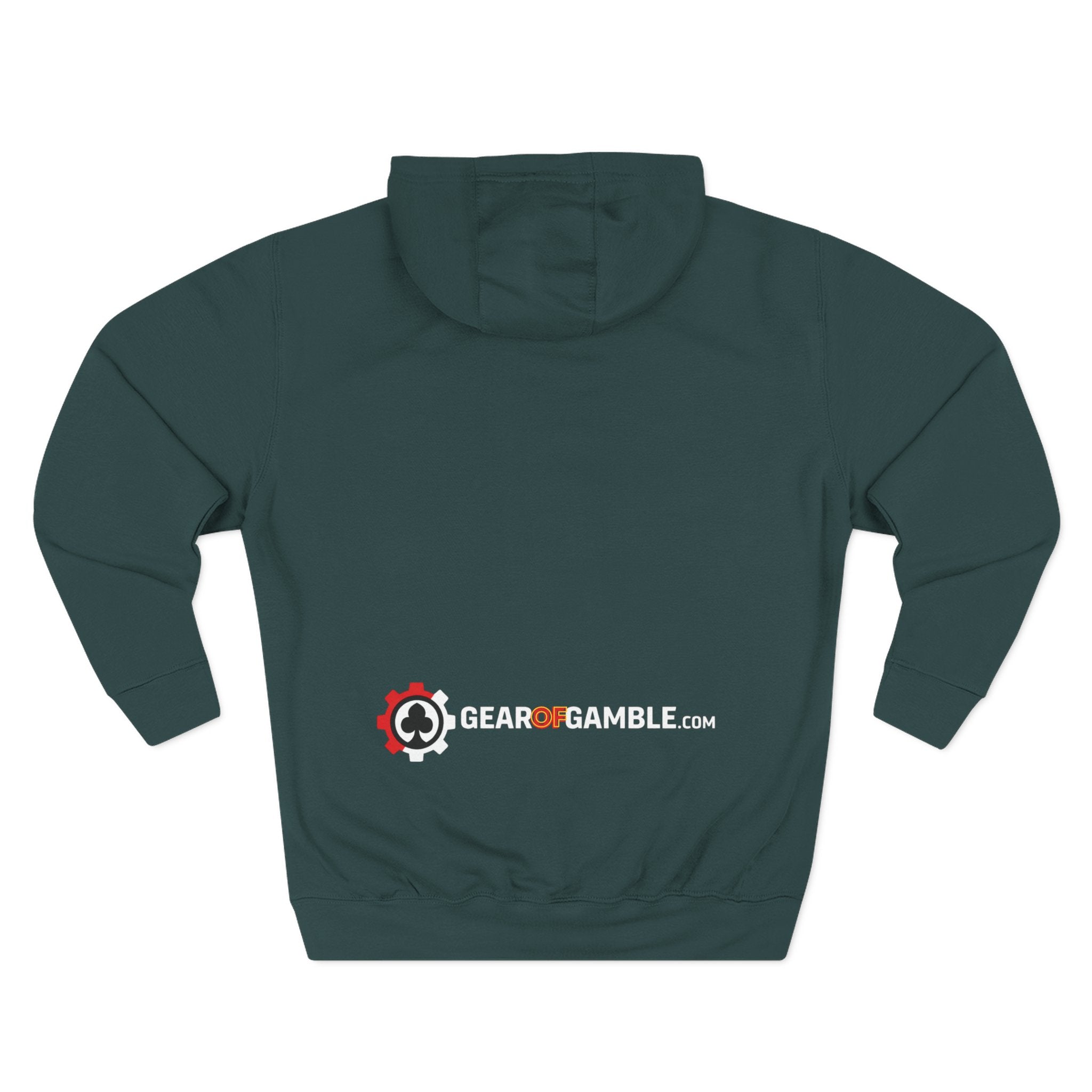 Big Rake Logo Fleece Hoodie — 'The Rake' Garden Tool Graphic Pullover