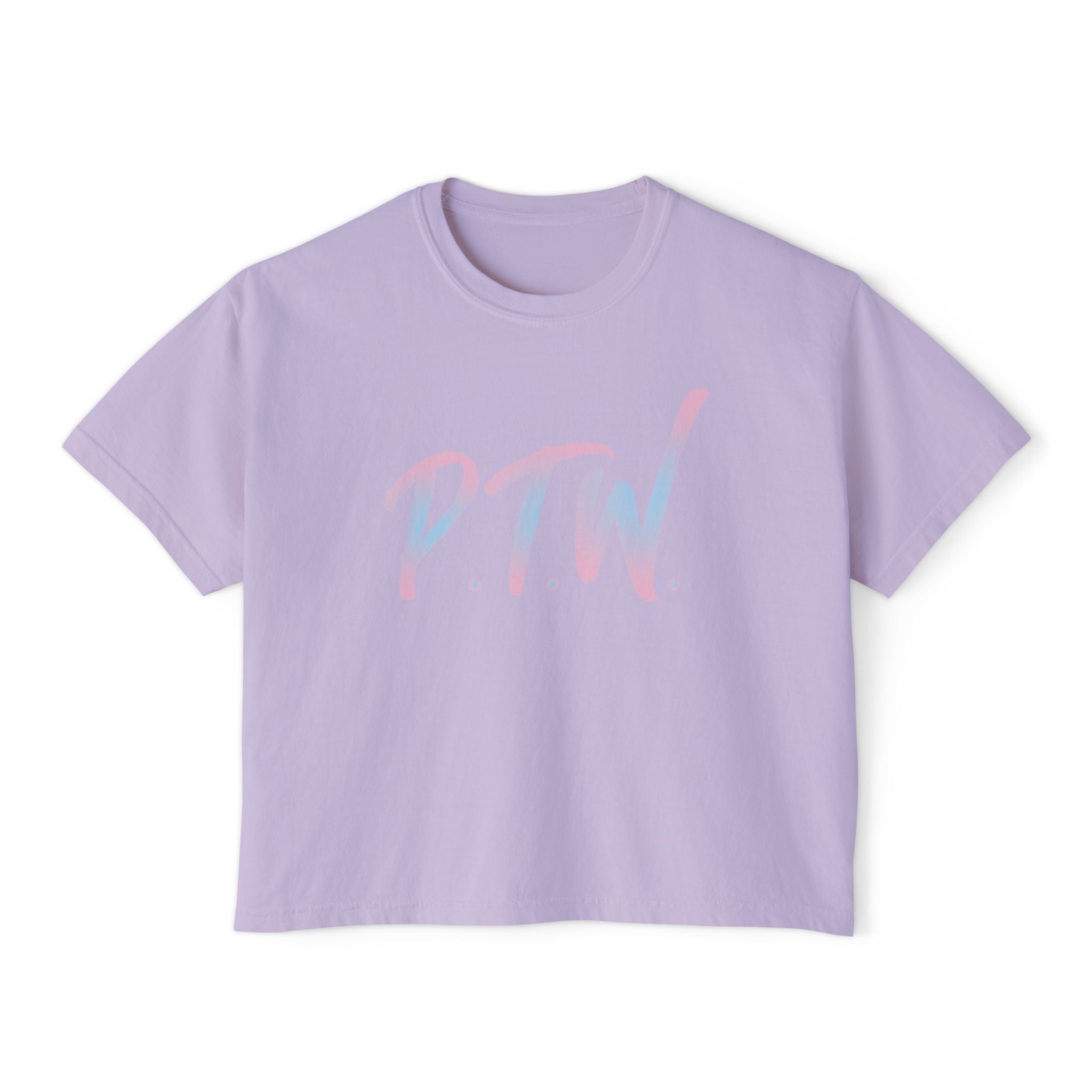 PTW Women's Boxy Tee — 'Prove Them Wrong Women's Crop Top