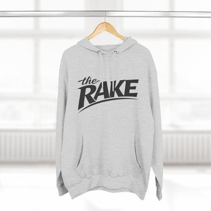 Big Rake Logo Fleece Hoodie — 'The Rake' Garden Tool Graphic Pullover