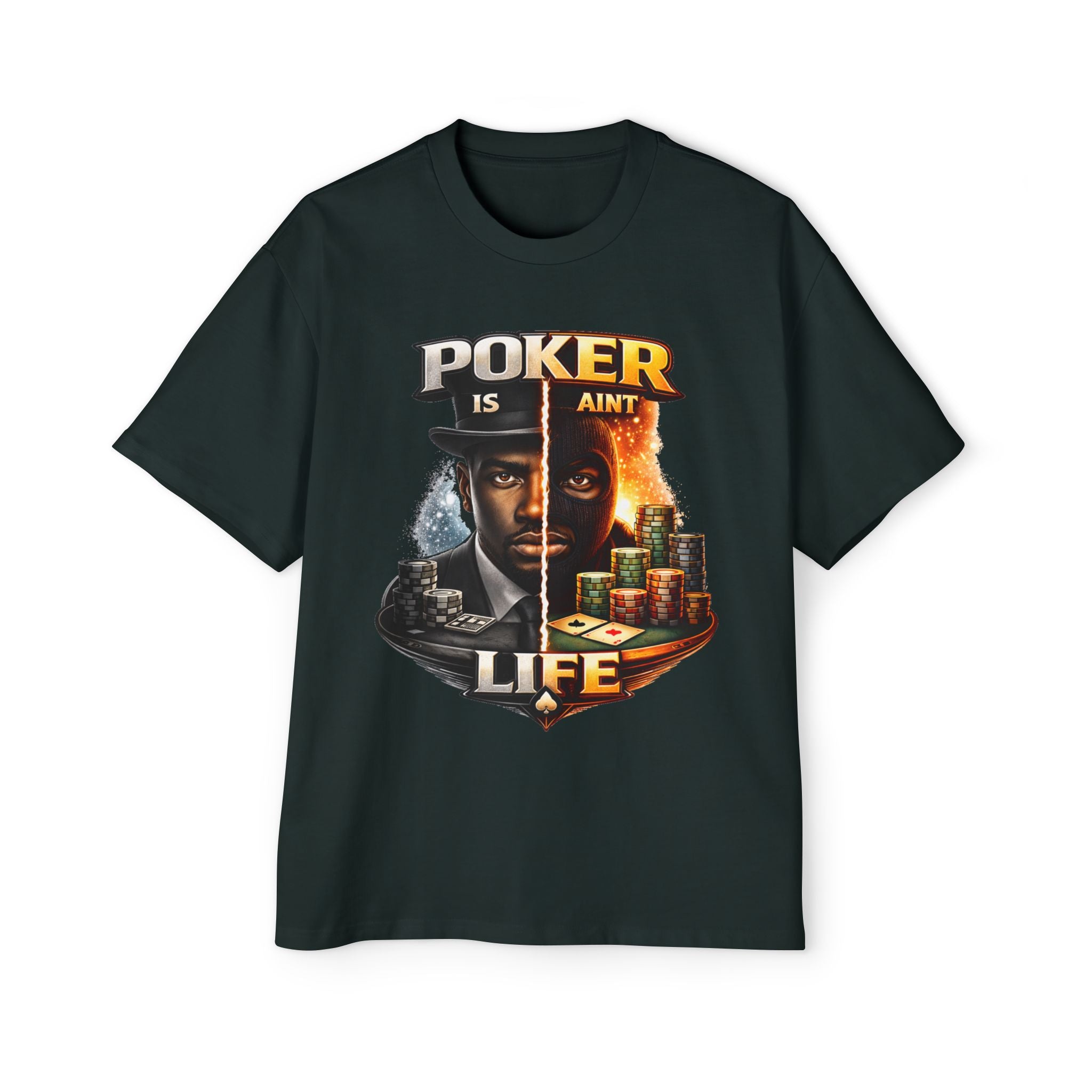 Poker Is/Ain't Life Tee — Men's Poker Graphic T-Shirt
