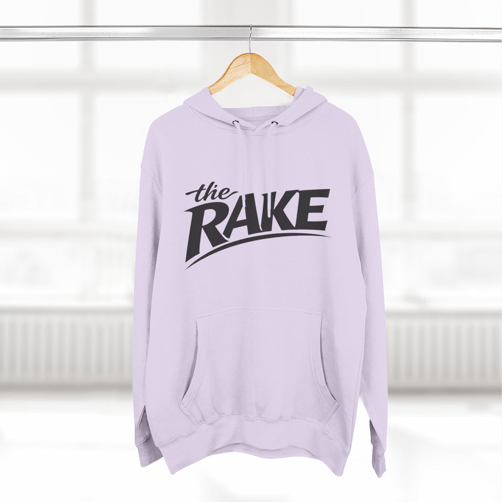 Big Rake Logo Fleece Hoodie — 'The Rake' Garden Tool Graphic Pullover