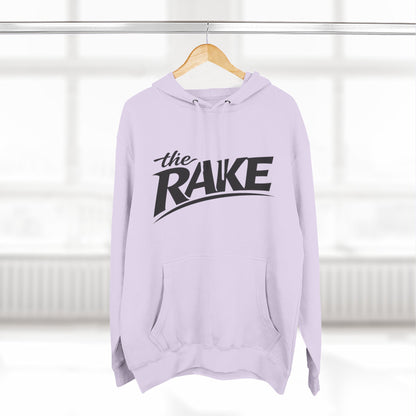Big Rake Logo Fleece Hoodie — 'The Rake' Garden Tool Graphic Pullover