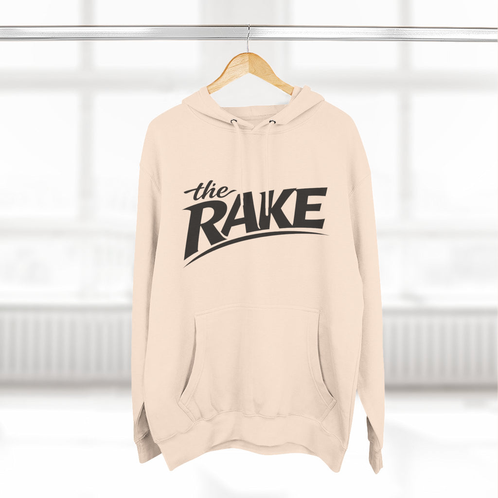 Big Rake Logo Fleece Hoodie — 'The Rake' Garden Tool Graphic Pullover