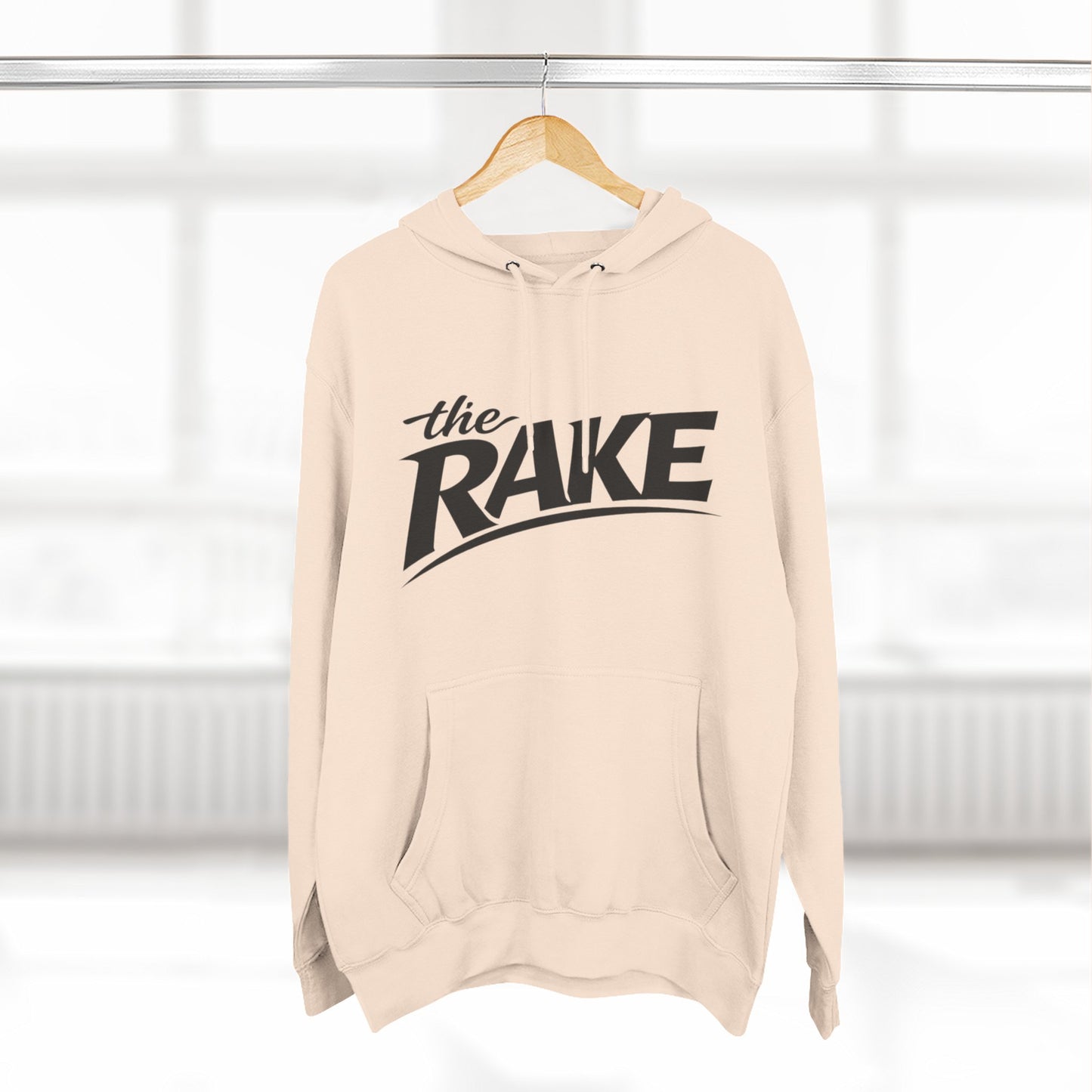 Big Rake Logo Fleece Hoodie — 'The Rake' Garden Tool Graphic Pullover