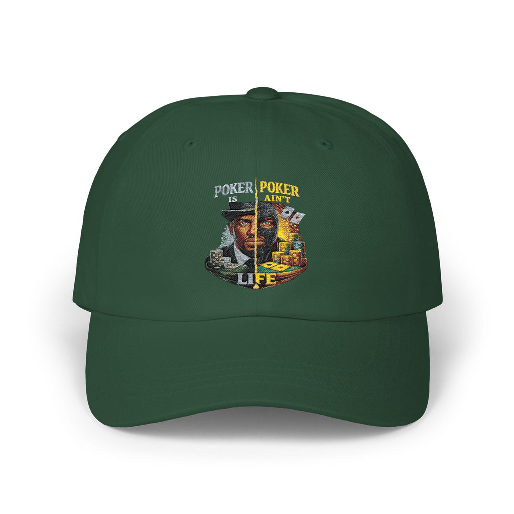 Camo "Poker Ain't Life" Classic Dad Cap — Vintage Card Player Hat