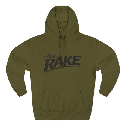 Big Rake Logo Fleece Hoodie — 'The Rake' Garden Tool Graphic Pullover