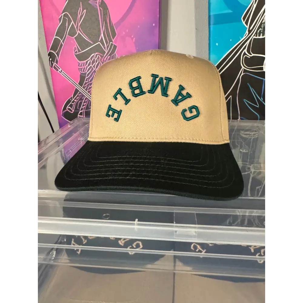 3D Puff Gamble Green RV Cap - Dark Green/Khaki / One Size - hats