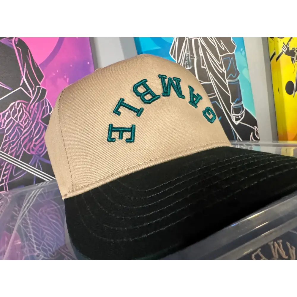 3D Puff Gamble Green RV Cap - Dark Green/Khaki / One Size - hats