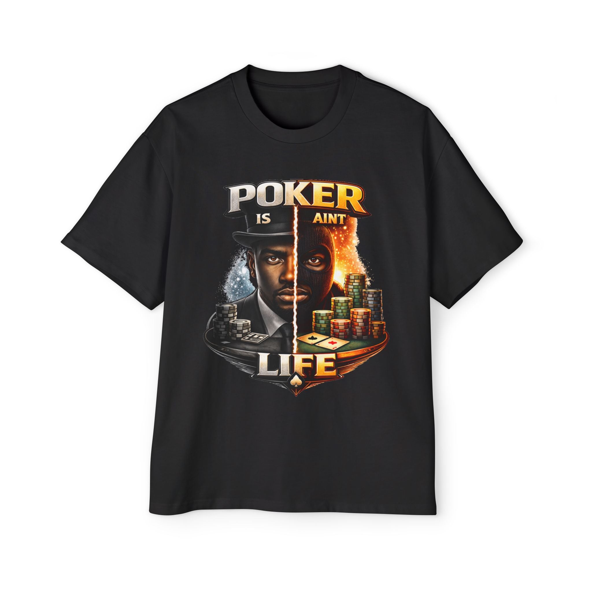 Poker Is/Ain't Life Tee — Men's Poker Graphic T-Shirt
