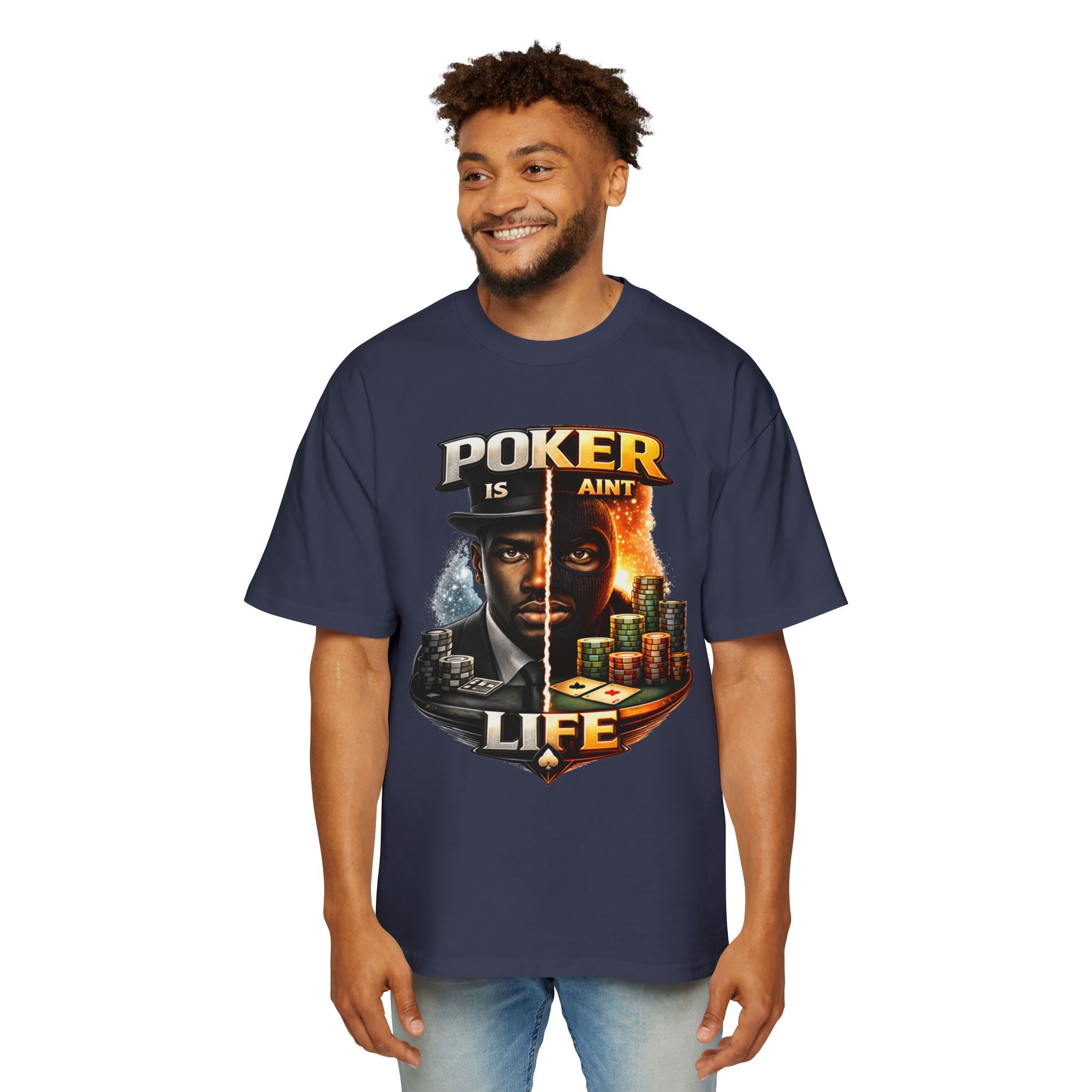 Poker Is/Ain't Life Tee — Men's Poker Graphic T-Shirt