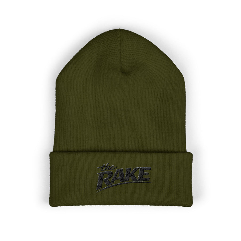 The Rake Embroidered Cuffed Beanie — Classic Logo Knit Hat