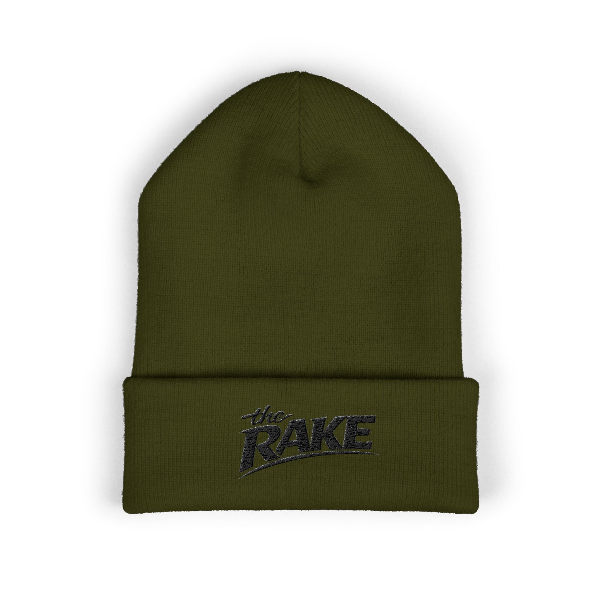 The Rake Embroidered Cuffed Beanie — Classic Logo Knit Hat
