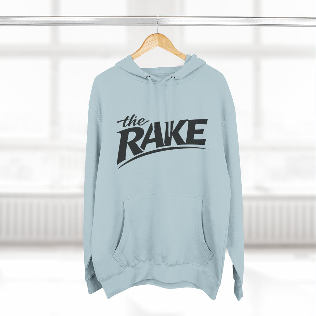 Big Rake Logo Fleece Hoodie — 'The Rake' Garden Tool Graphic Pullover