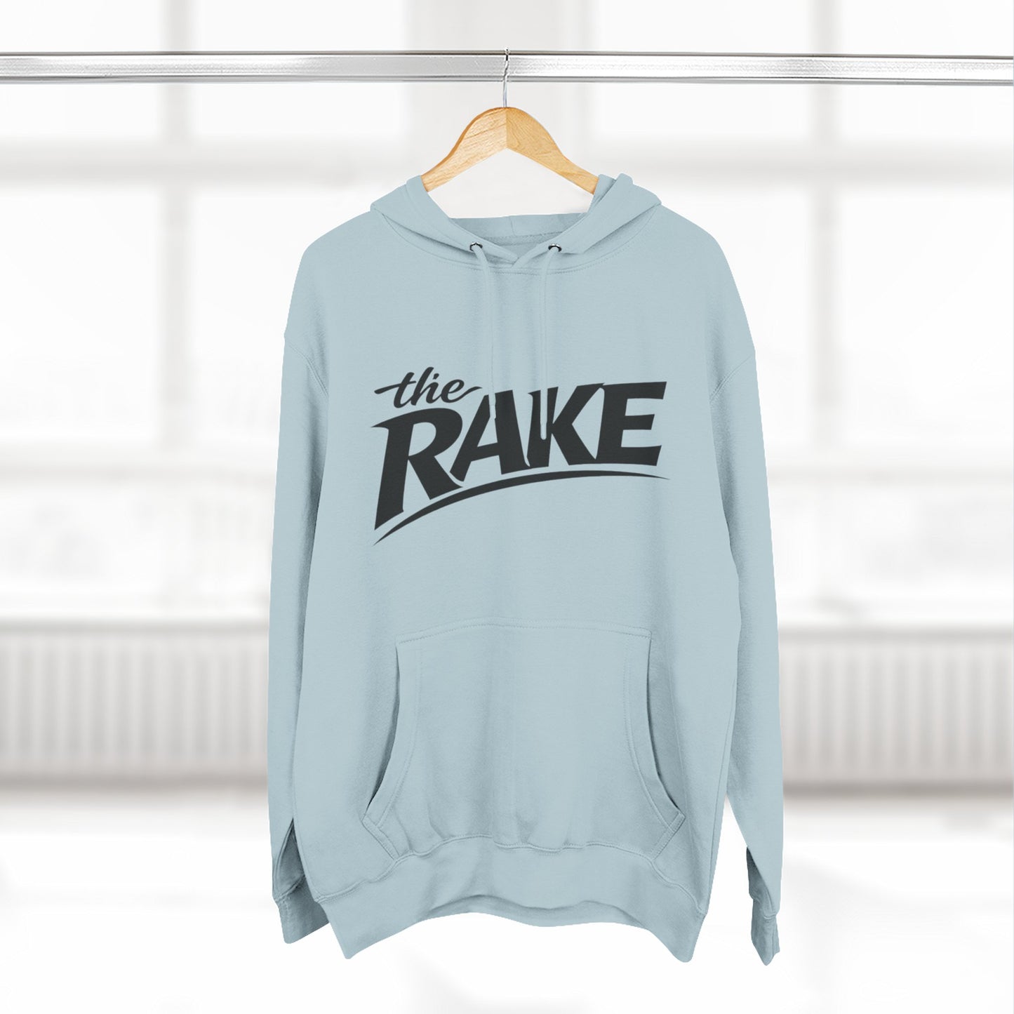 Big Rake Logo Fleece Hoodie — 'The Rake' Garden Tool Graphic Pullover