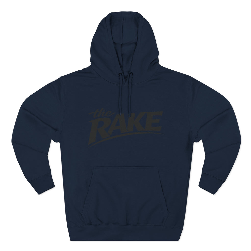 Big Rake Logo Fleece Hoodie — 'The Rake' Garden Tool Graphic Pullover