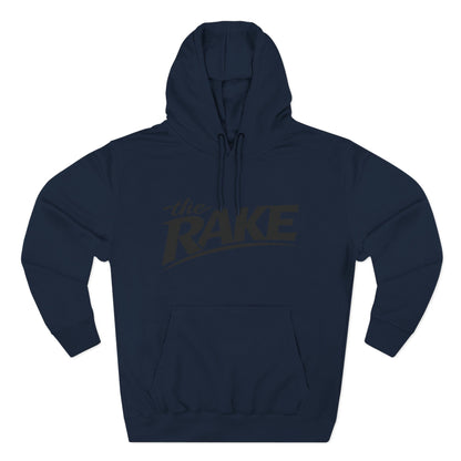 Big Rake Logo Fleece Hoodie — 'The Rake' Garden Tool Graphic Pullover