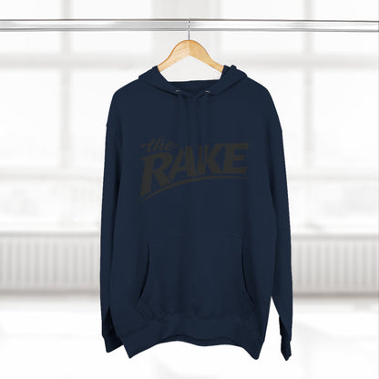 Big Rake Logo Fleece Hoodie — 'The Rake' Garden Tool Graphic Pullover