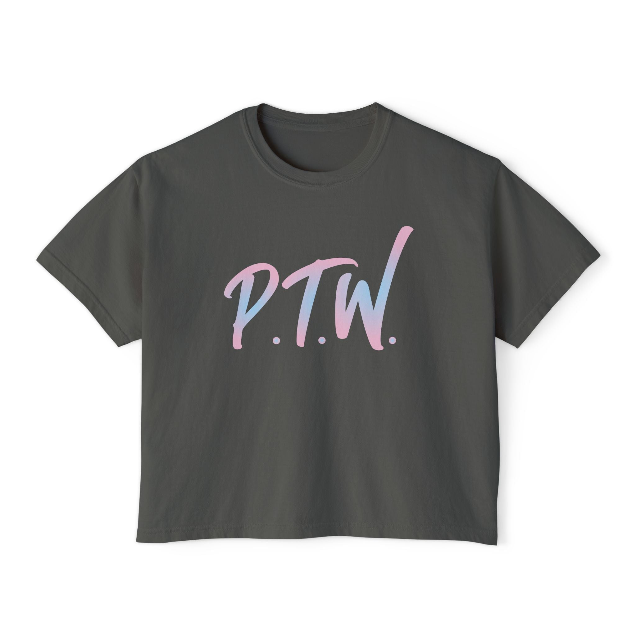PTW Women's Boxy Tee — 'Prove Them Wrong Women's Crop Top