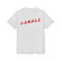 G.A.M.B.L.E. Graphic T-Shirt — Bold Red Lettering Casual Tee