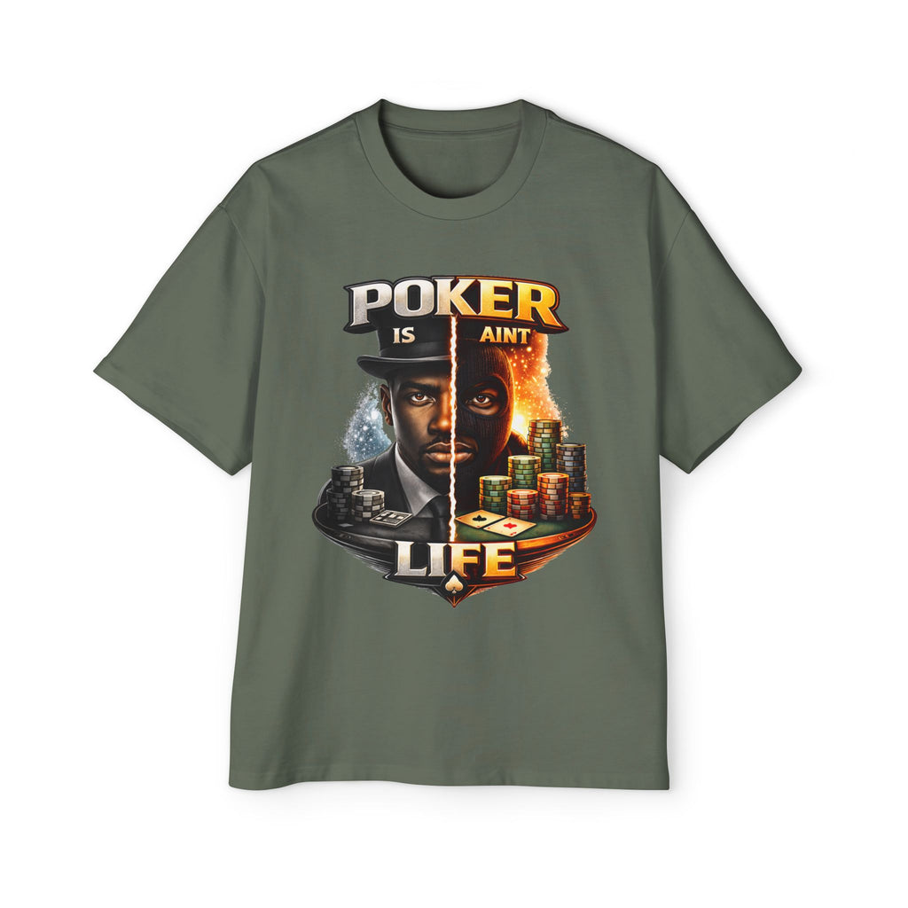 Poker Is/Ain't Life Tee — Men's Poker Graphic T-Shirt