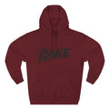 Big Rake Logo Fleece Hoodie — 'The Rake' Garden Tool Graphic Pullover