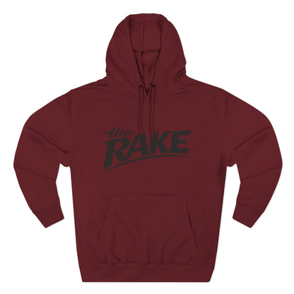 Big Rake Logo Fleece Hoodie — 'The Rake' Garden Tool Graphic Pullover