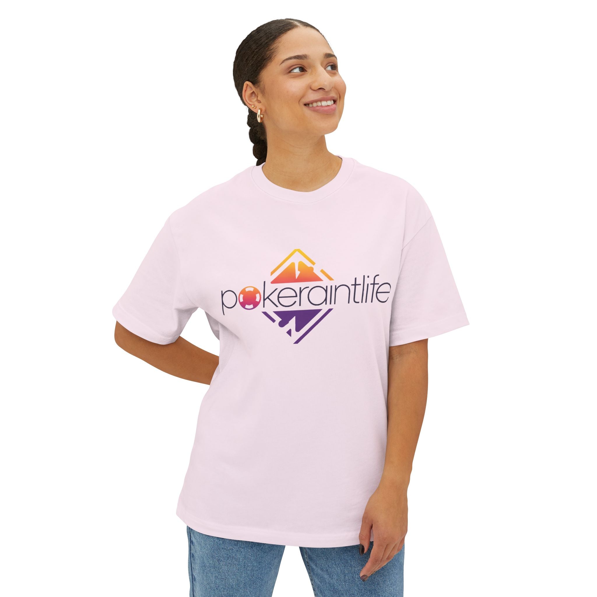 Poker Ain't Life Graphic Tee — Retro Gradient Logo T‑Shirt