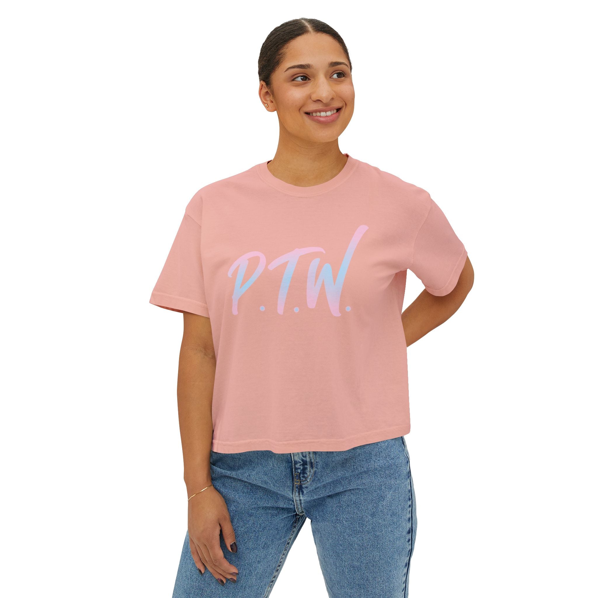 PTW Women's Boxy Tee — 'Prove Them Wrong Women's Crop Top