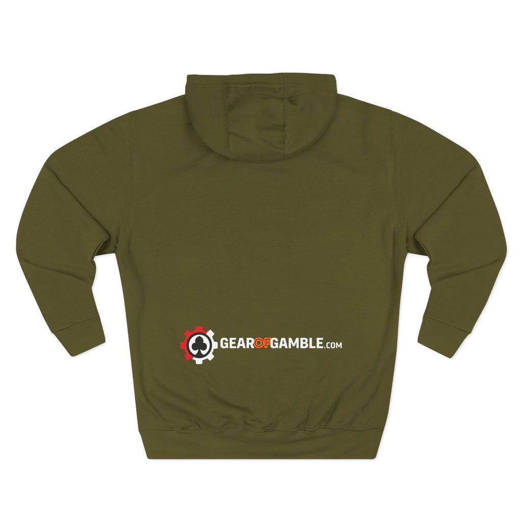 Big Rake Logo Fleece Hoodie — 'The Rake' Garden Tool Graphic Pullover